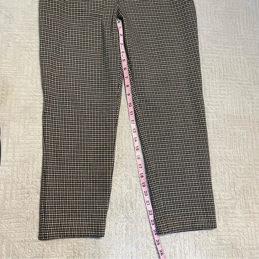 J Jill Ponte Slim plaid dress pants business casual pants women’s medium petite - Picture 5 of 13